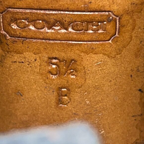 Coach Black Leather Tall Boots Size 5 1/2 B - Picture 8 of 8